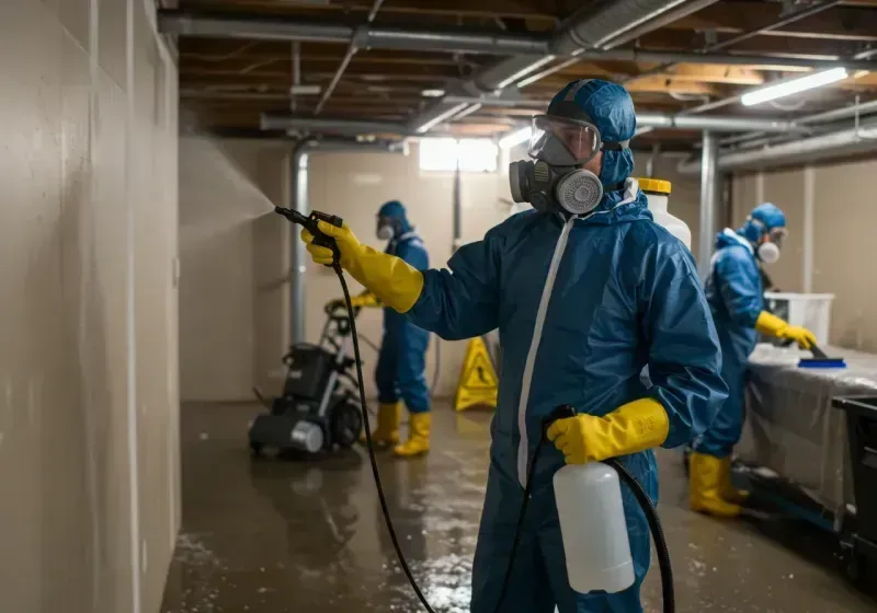 Basement Sanitization and Antimicrobial Treatment process in Grand Ronde, OR